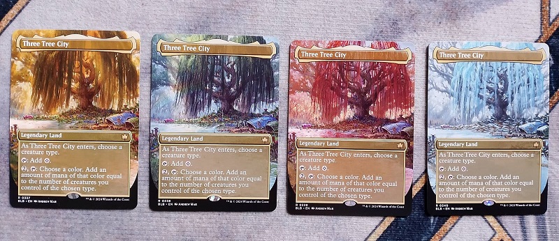 Three Tree City Bloomburrow Seasonal Art